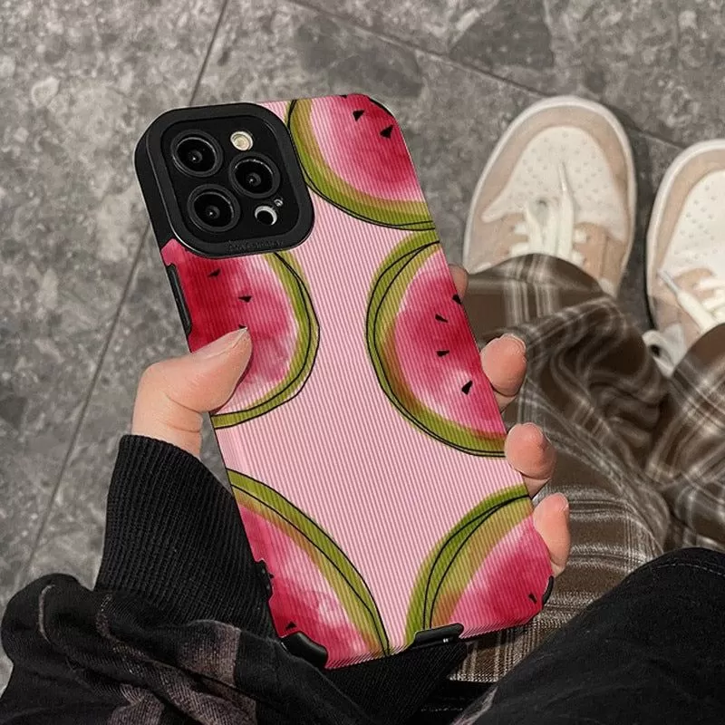 Watermelon Fruit Cute Phone Cases For iPhone 14, 13 Pro Max, 12, 11, XS Max, XR, X, 7, 8 Plus, SE