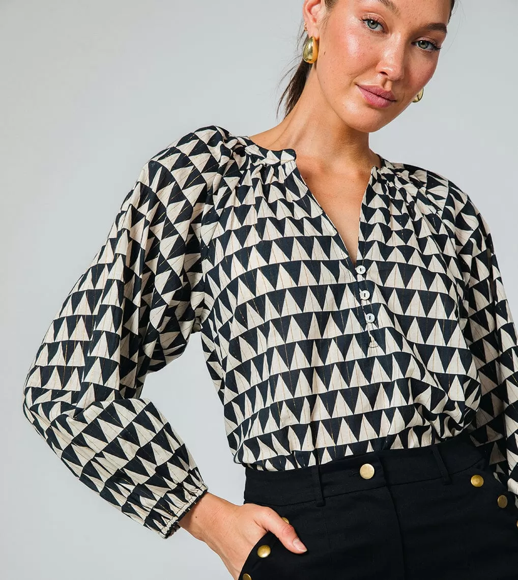 Wesley Blouse | Black Triangle