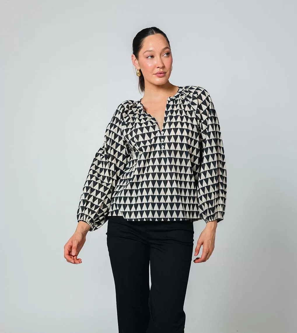 Wesley Blouse | Black Triangle