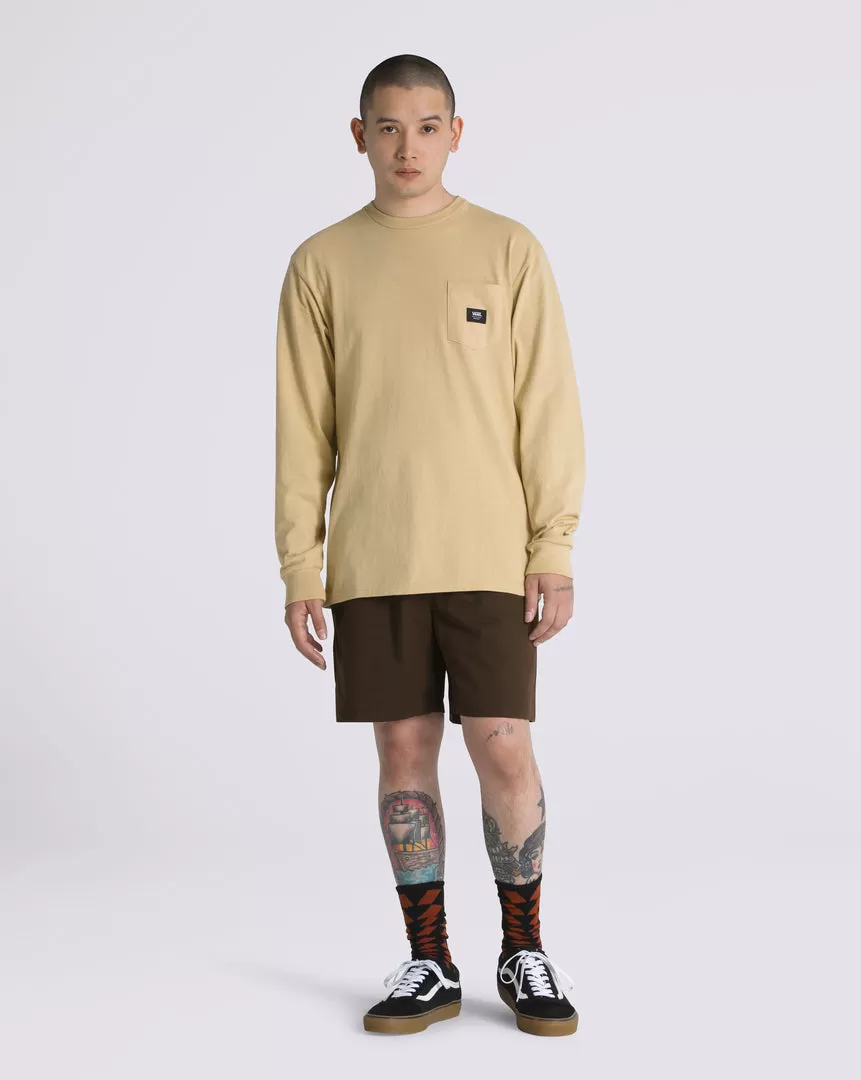 Woven Patch Pocket Long Sleeve Tshirt