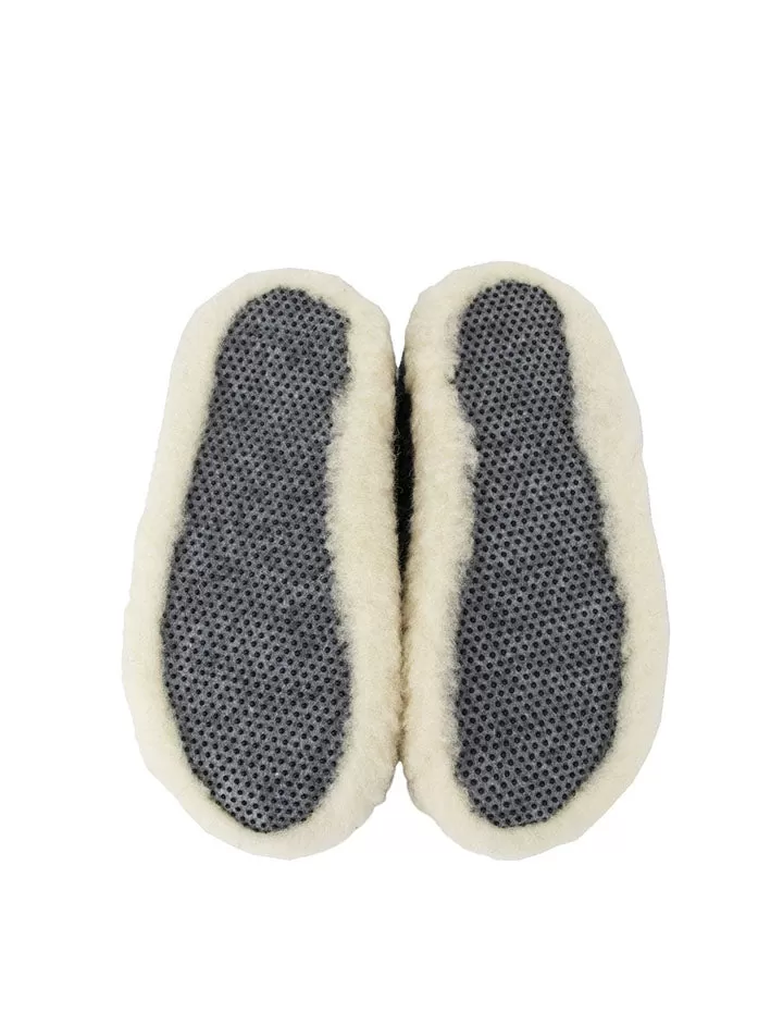 Yoko Wool Womens Siberian Wool Slippers Graphite