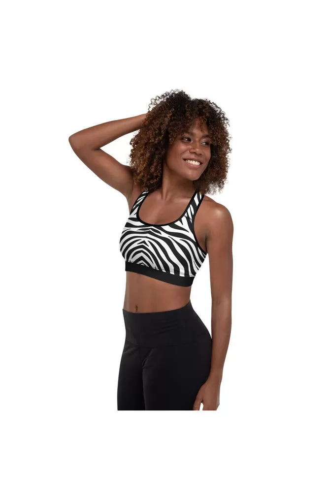 Zebra Print Racer Back Crop Top